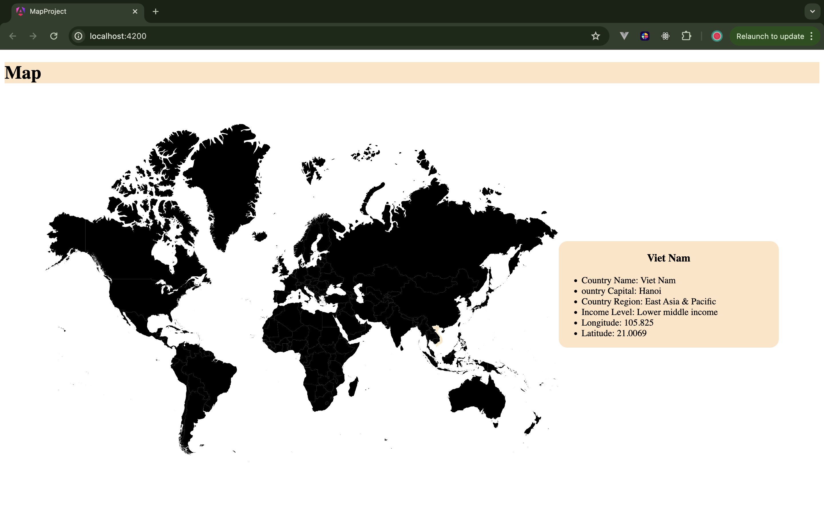 Interactive World Map